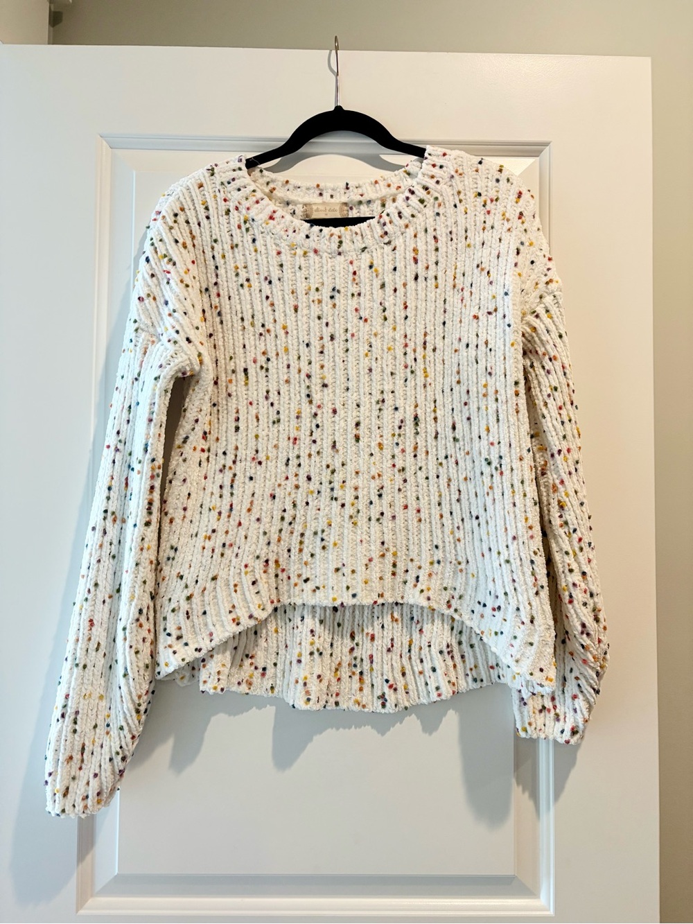 Altar'd State Cream Speckled Knit Pullover